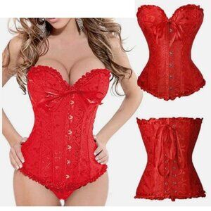 Women's Punk Style Corset Bustier Body shaper Top Retro vintage Style